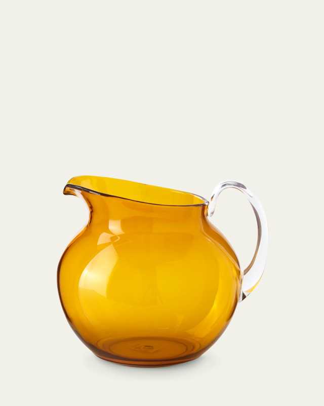 Palla Transparent Acrylic Pitcher, Amber
